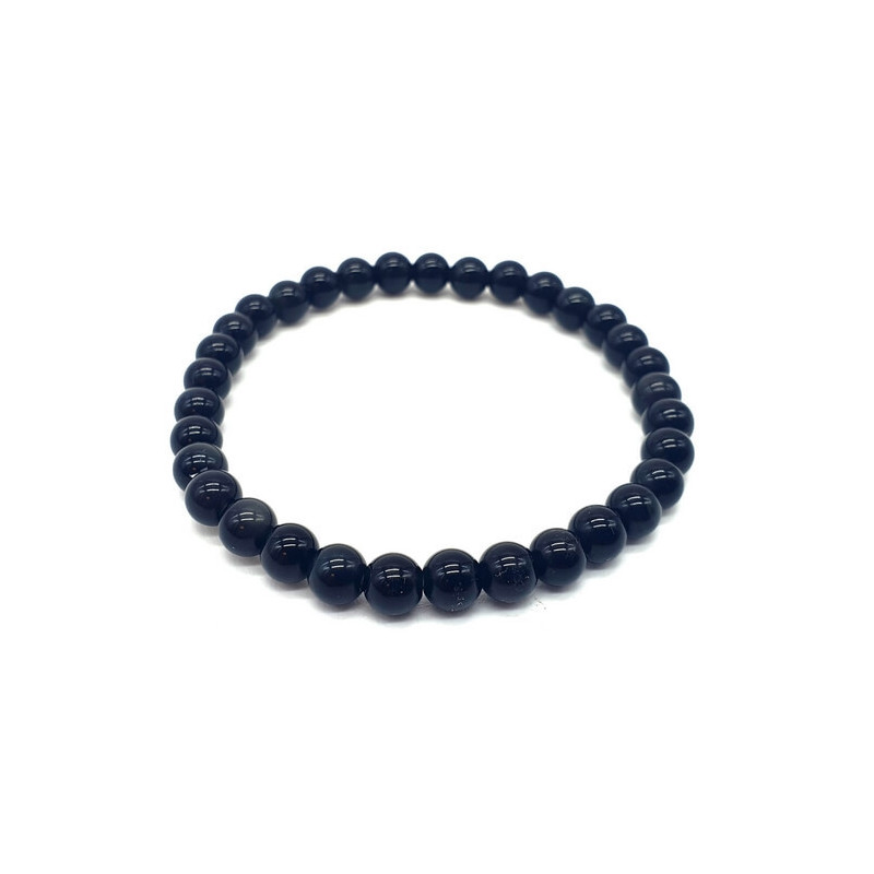 Bracelet Onyx Noir perles 6mm