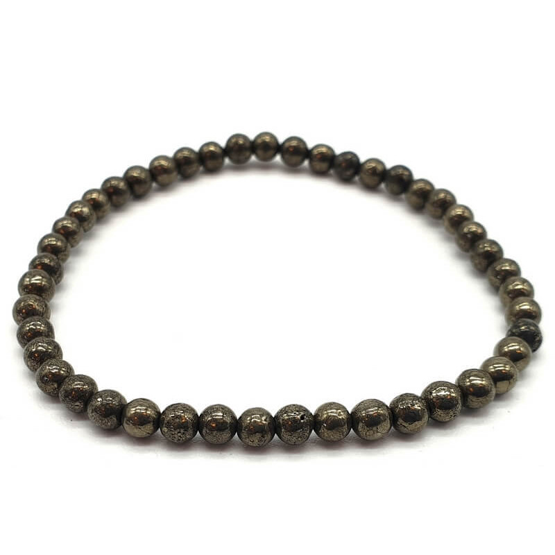 Bracelet Pyrite perles 4mm