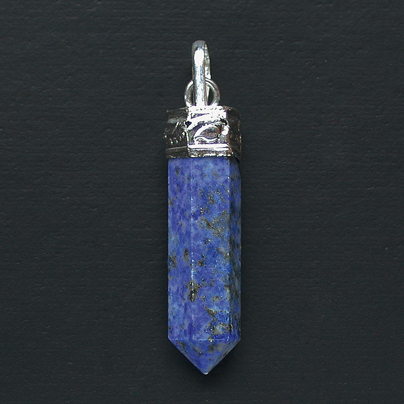 Pendentif Lapis Lazuli pointe polie