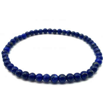 Bracelet Lapis Lazuli 'A' Naturel perles 4mm
