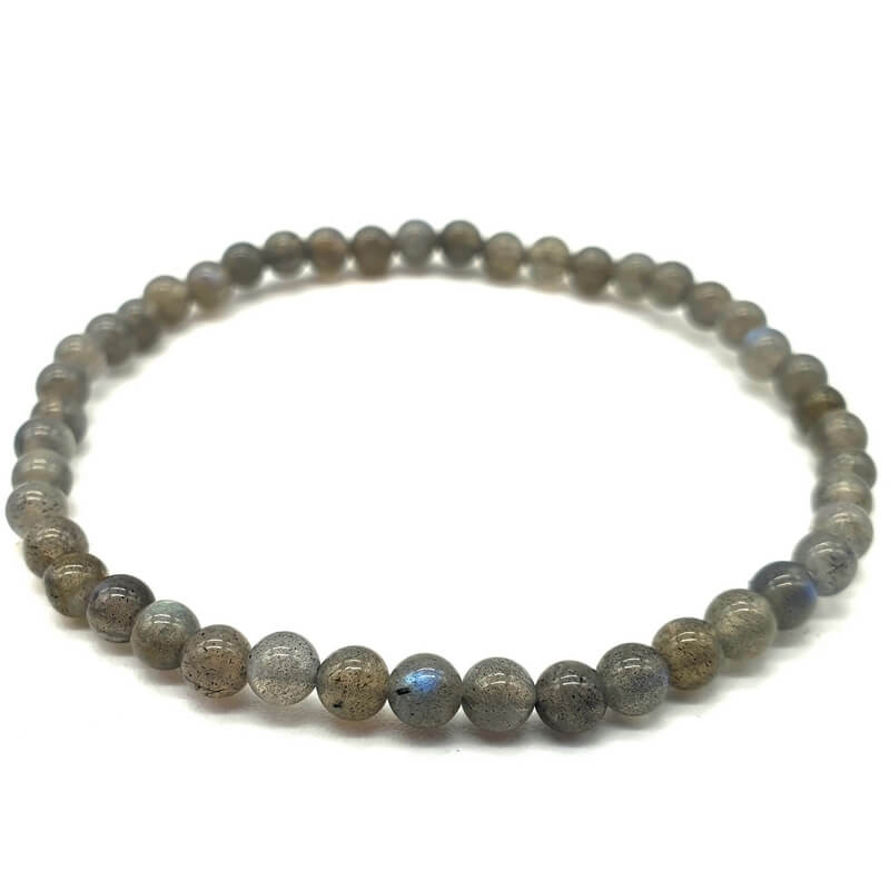 Bracelet 'Blue Light' Labradorite perles 4mm