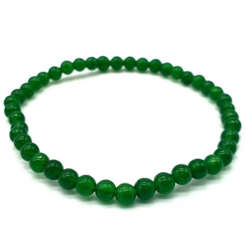 Bracelet Jade Verte perles 4mm