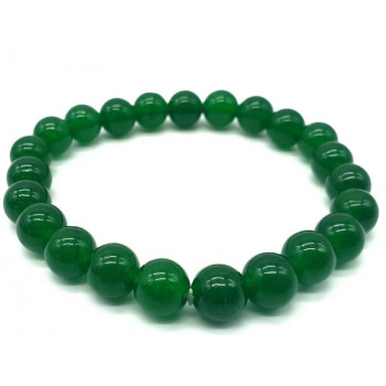 Bracelet Jade Verte perles 8mm