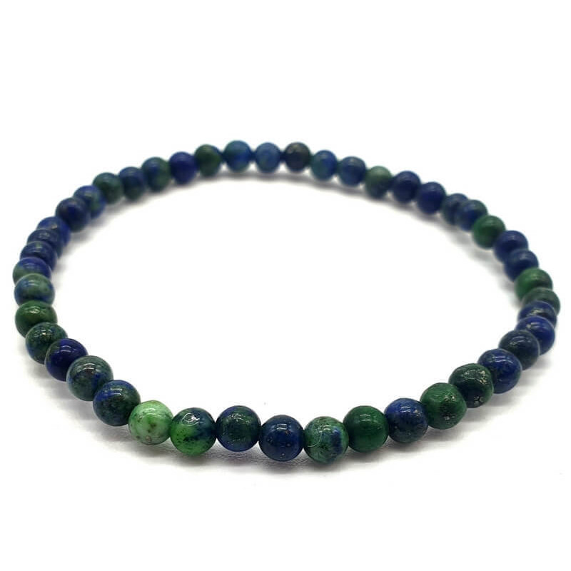 Bracelet Azurite perles 4mm