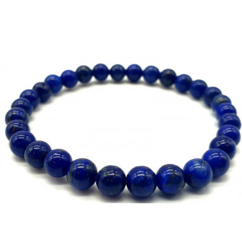 Bracelet Lapis Lazuli 'A' Naturel perles 6mm