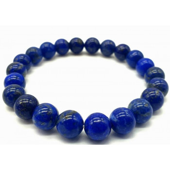 Bracelet Lapis Lazuli naturel 'A' perles 8mm
